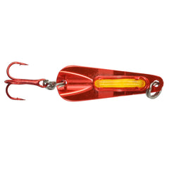 GLO-Shot Spoon walleye-glow-at-dusk increases visibility for bites