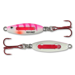 Northland Tackle GSFB3-26 Glo-Shot Fire-Belly Spoon UV Pink Tiger for panfish attraction