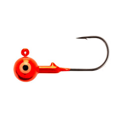 Northland Tackle Gum-Ball JIG Metallic Orange with fluttery action and built-in rattle for crappie, walleye, and perch