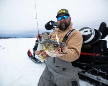 Northland UV Buck-Shot's holographic baitfish body flashes to trigger bites.