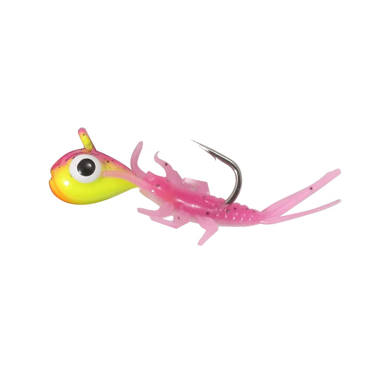 Northland Tackle Impulse Mayfly Jig, out of package and ready to fish on ice.
