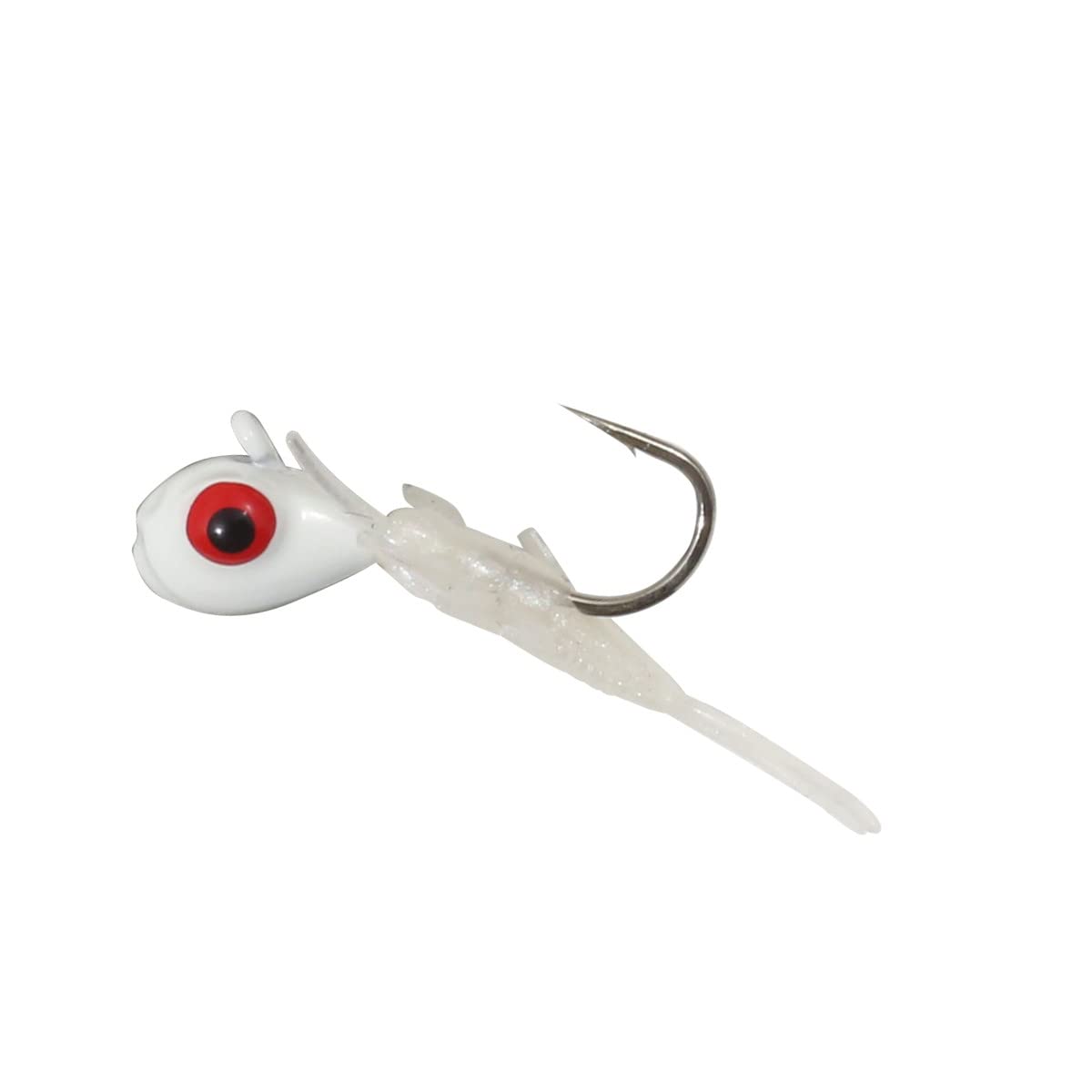 Northland Tackle impulse rigged tungsten mayfly jig on ice for panfish