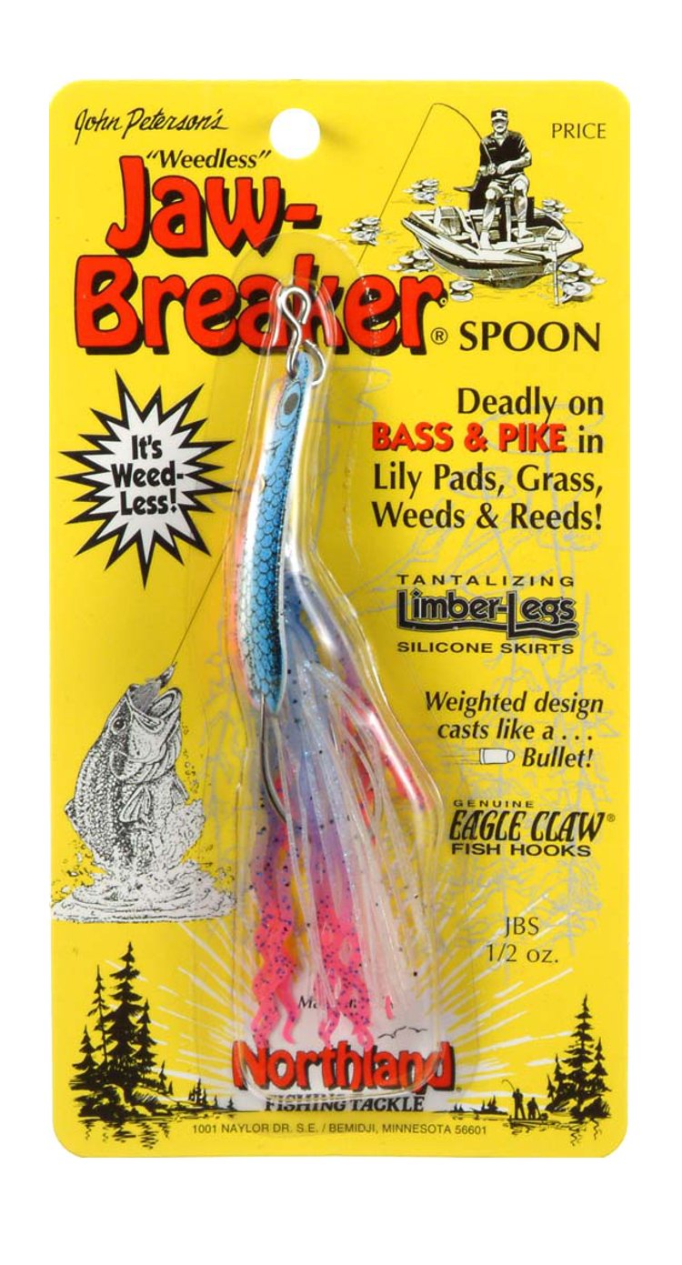 Northland Tackle Jaw-Breaker Spoon Rainbow Trout lure ideal for weed-heavy waters