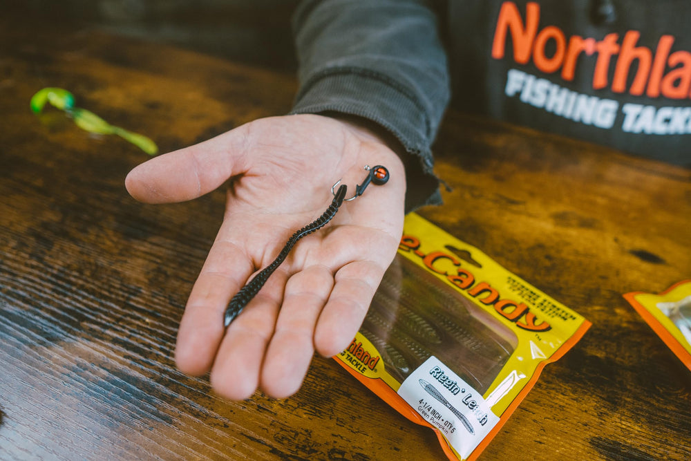 Northland Tackle Eye Candy Riggin Leech demonstrates versatile jigging, rigging use.