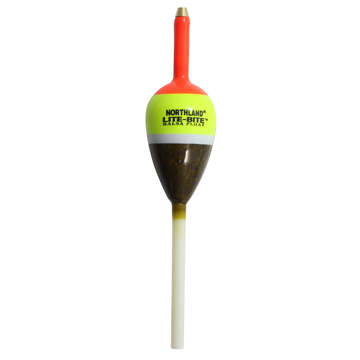 Northland LBS3 Lite-Bite Slip Bobber in oval sunrise suspends bait at depth with slip-grommet ease