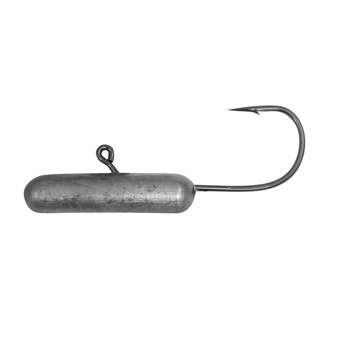 Northland Tackle Level-Head Inner Tube Jig unpainted, 7 inch, 1 oz, 4/0 hook; versatile for tube jig fishing.
