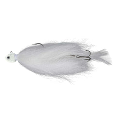 Northland Tackle Manitoba Mullet jig in GLO White glows to attract big predators