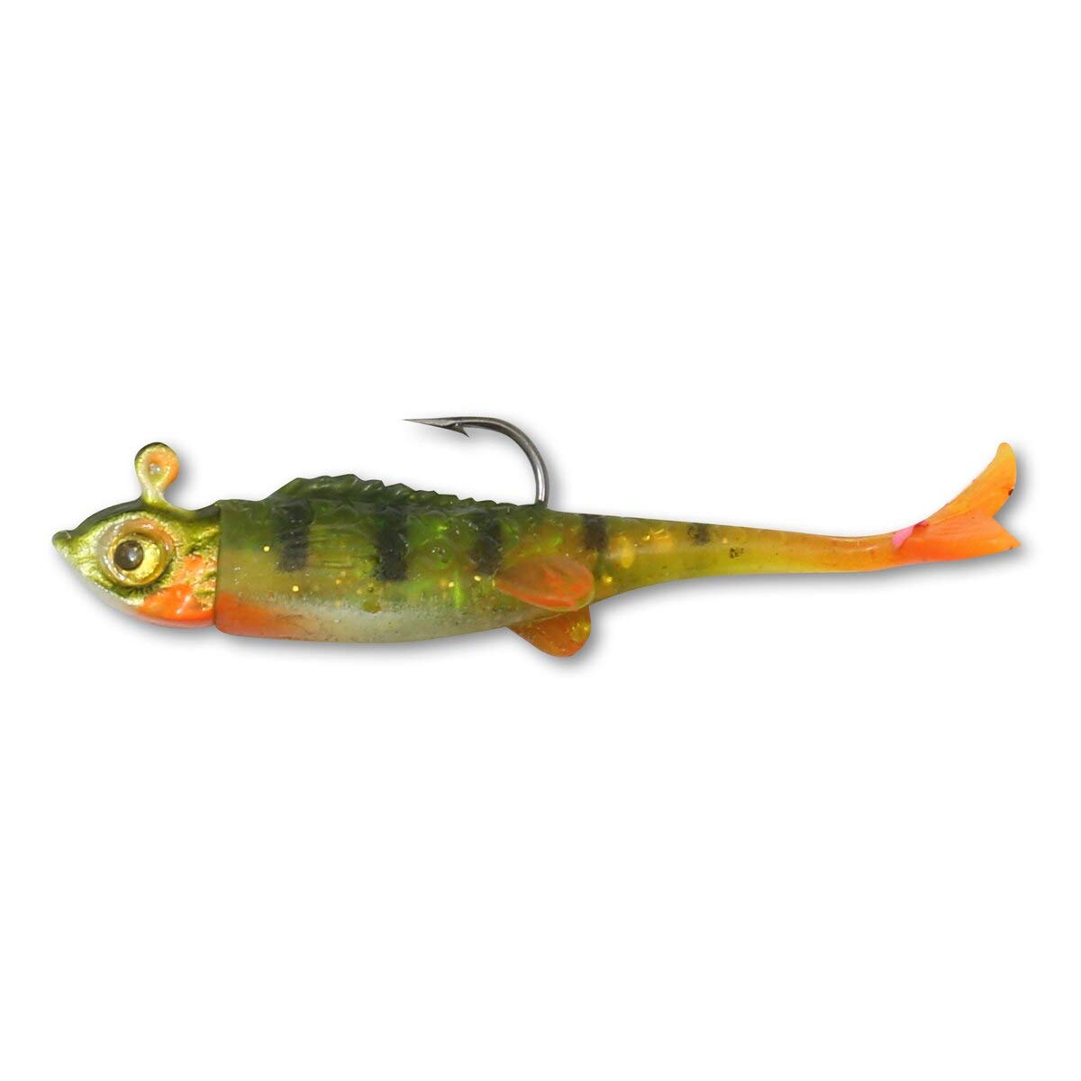 Northland Tackle Mimic Minnow Fry glider tail demonstrates dart and glide underwater motion.