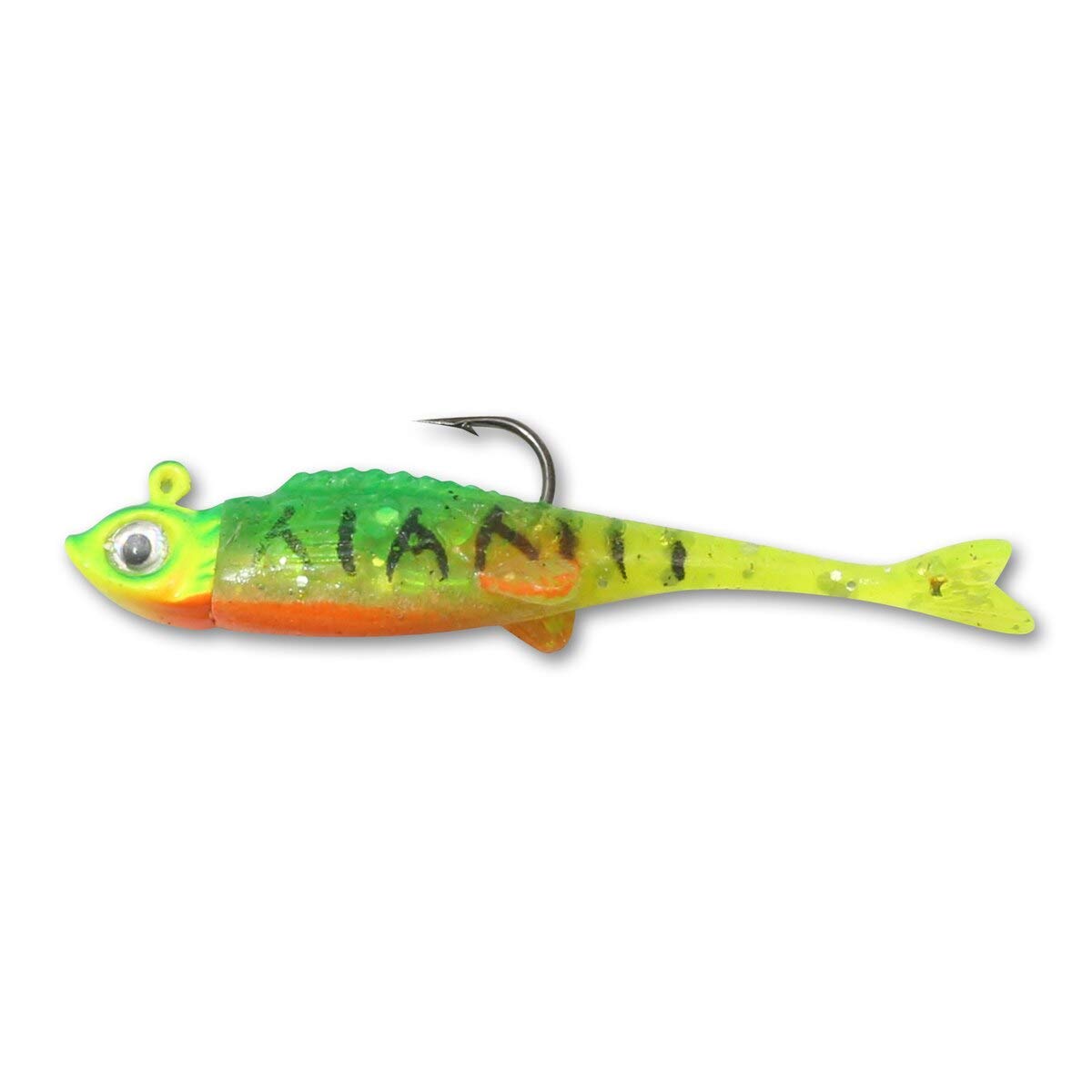 Northland Tackle Mimic Minnow Fry holographic body catching light for lure attraction.