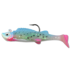 Northland Tackle Mimic Minnow Shad Jig paddle tail action entices strikes in shallow water