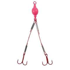 Northland Tackle Mini Predator Rig, weighted glow red, ideal for attracting predators in low light.