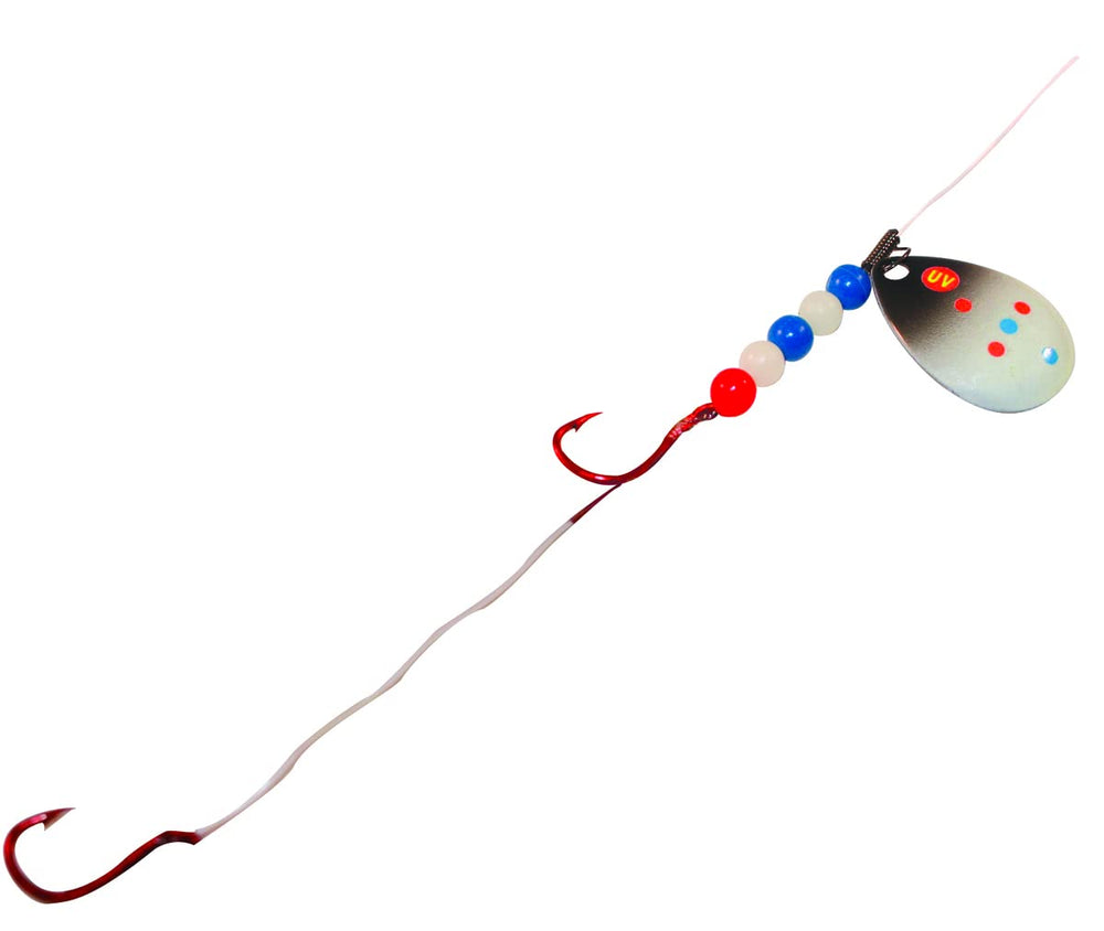 Northland Tackle PRO Walleye Crawler Harness with Super-Glo beads closeup