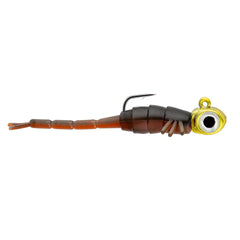 Northland Tackle Rigged Tungsten Broom Bug ice jig pre-rigged for quick ice fishing.