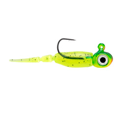 Northland Tackle Rigged Tungsten Pin Fry Ice Jig with Tiger Beetle color ready for quick bites.