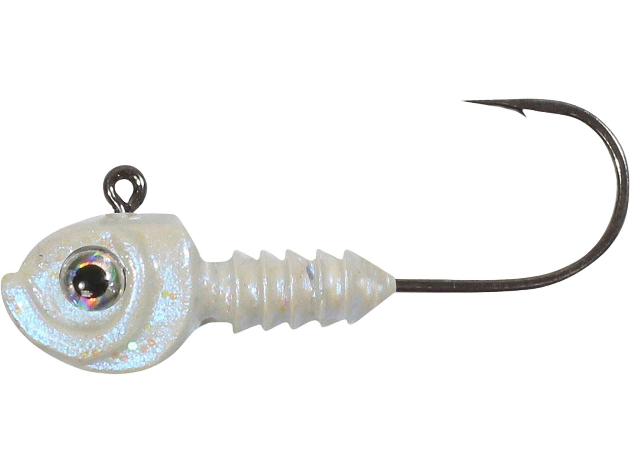 Northland Tackle Smeltinator jig with lifelike eyes for a realistic bass presentation and versatile use.