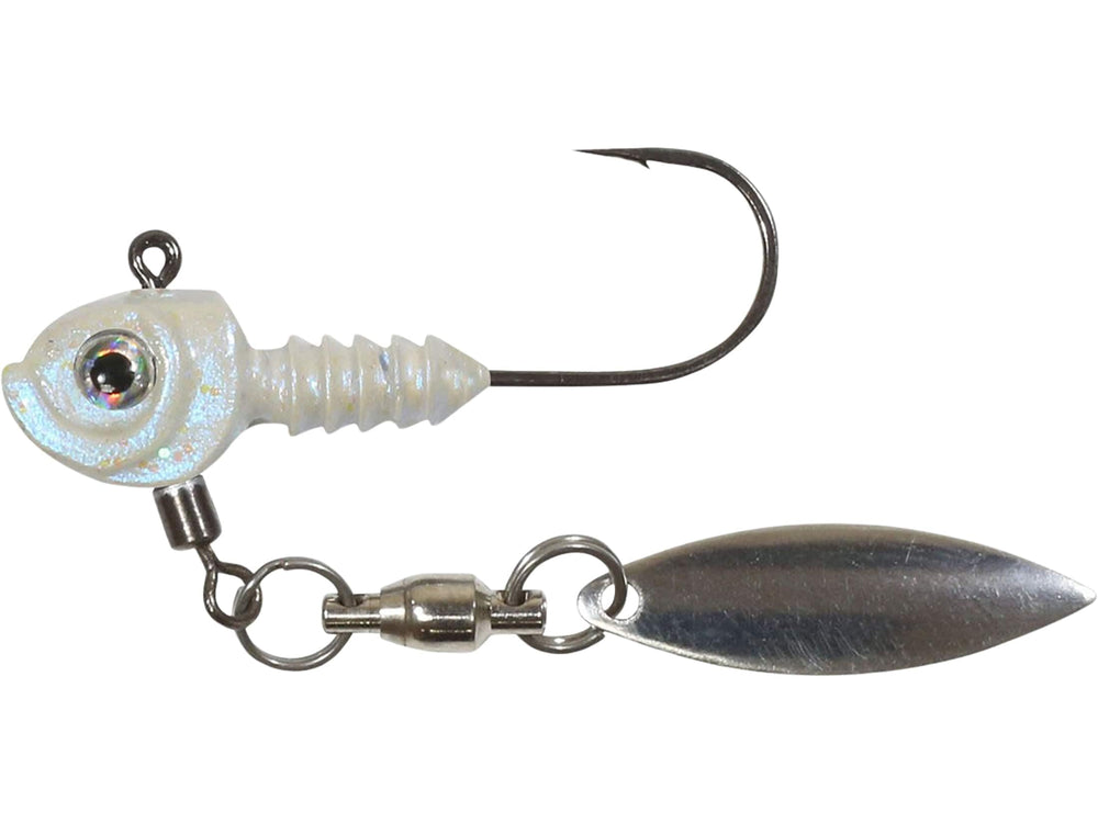 Northland Tackle Smeltinator Underspin Gussy Shad enhances flash for finicky bass