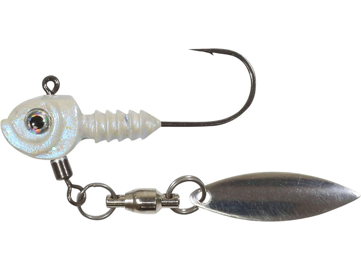Northland Tackle Smeltinator Underspin Gussy Shad enhances flash for finicky bass