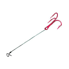 Northland Tackle STING'R hook braid 2in treble 3-pack red for increased hookups on light-biting walleyes.