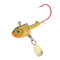 Northland Tackle Thumper Lip-Stick Jig wounded-bait hook boosts bite appeal.