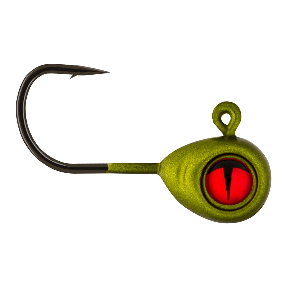 Northland Tackle Tungsten Crappie King Jig olive, precise panfish lure for quick strikes