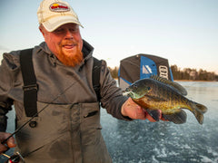 Northland Tackle Tungsten Flat-Fry jig head sinks fast for bites.