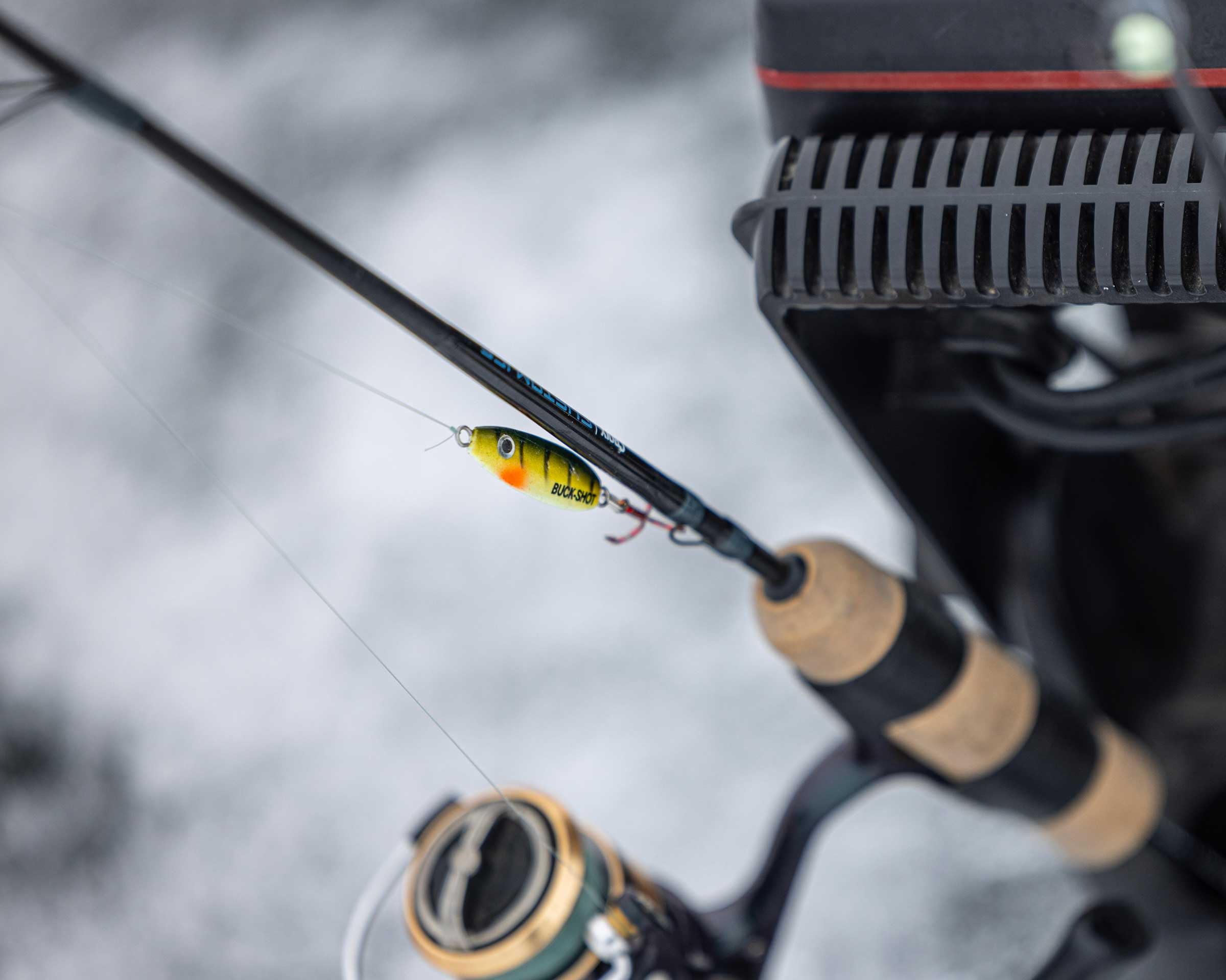 Durable body of UV Buck-Shot ice spoon in harsh conditions