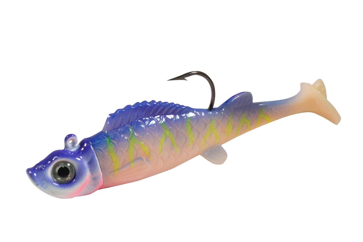 Northland Tackle UV Mimic Minnow on fishing setup display, ready to pair with rods.