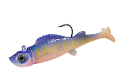 Northland Tackle UV Mimic Minnow on fishing setup display, ready to pair with rods.