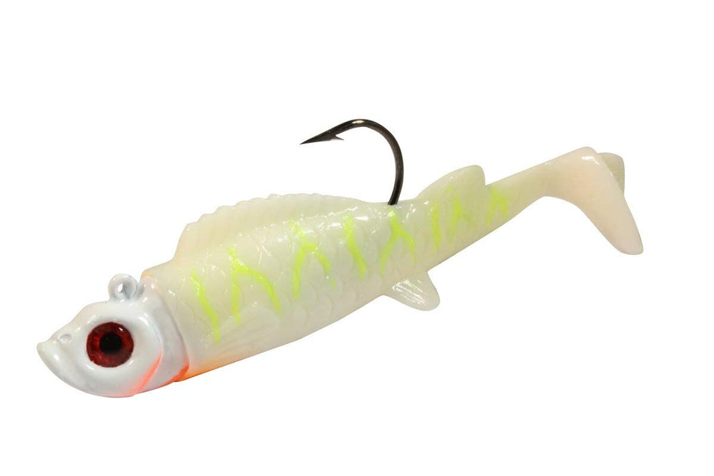 Northland Tackle UV Mimic Minnow pink UV lure, high visibility for attracting species.