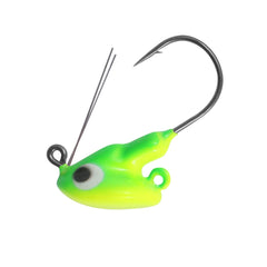 Northland Tackle Weedless Stand Up Fireball Jig, Parakeet, easy through shallow weeds.