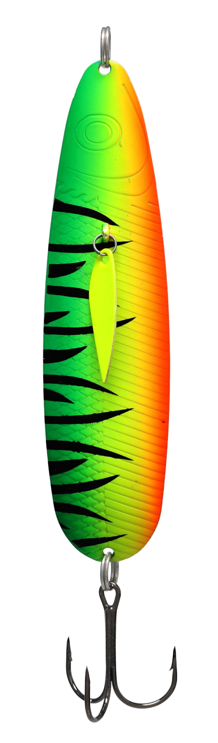 Northland Thumper Casting Spoon Firetiger attracts big predators with lifelike swaying action.