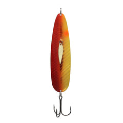 Northland Thumper Casting Spoon Rusty Craw shows seductive sway to attract big freshwater predators.