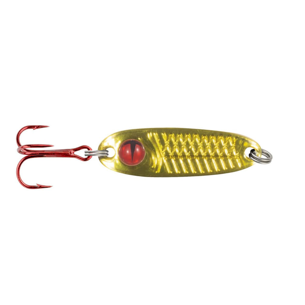 Northland Tungsten Forage Minnow spoon in gold for versatile jigging to attract gamefish