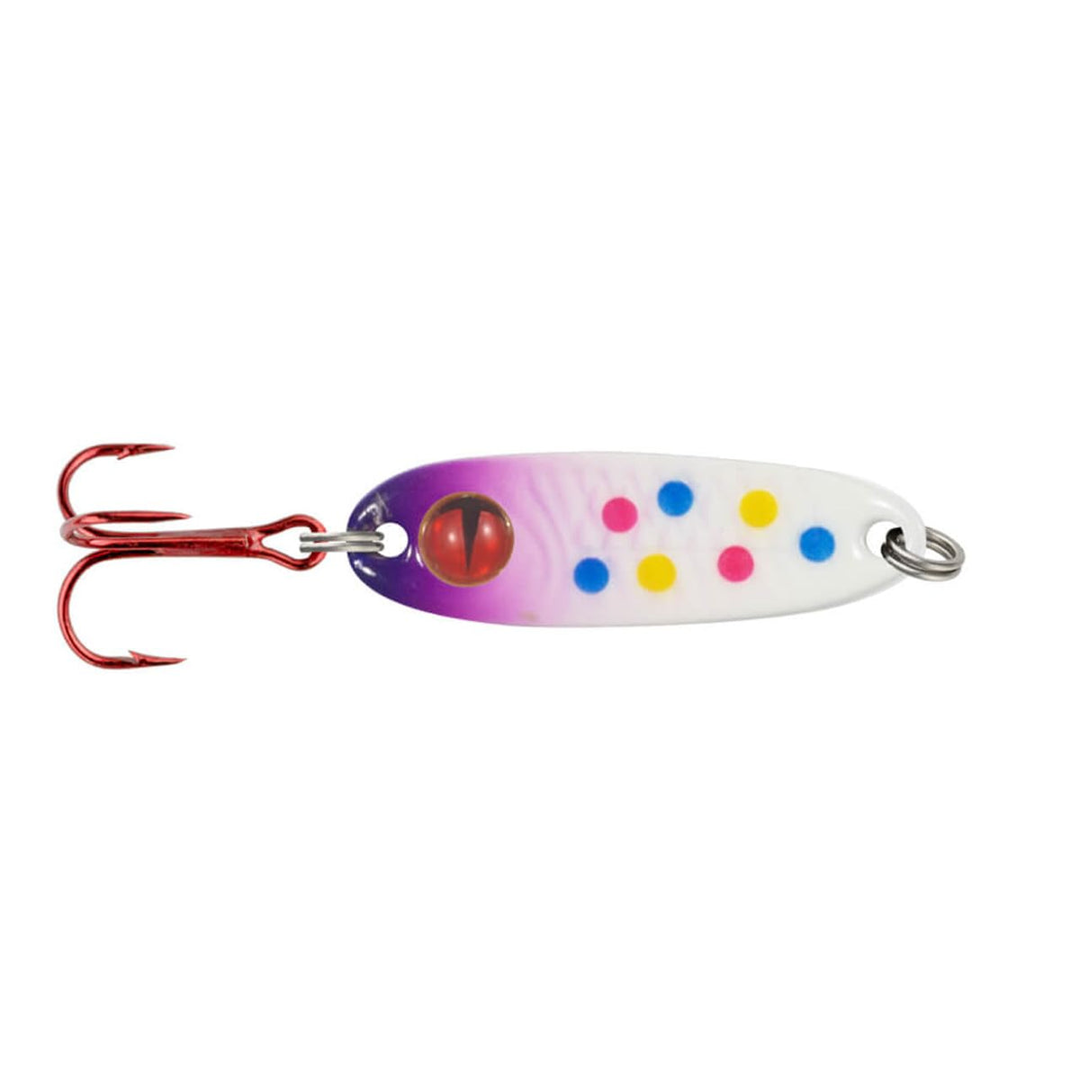 Northland Tungsten Forage Minnow spoon glows bright for bass and panfish