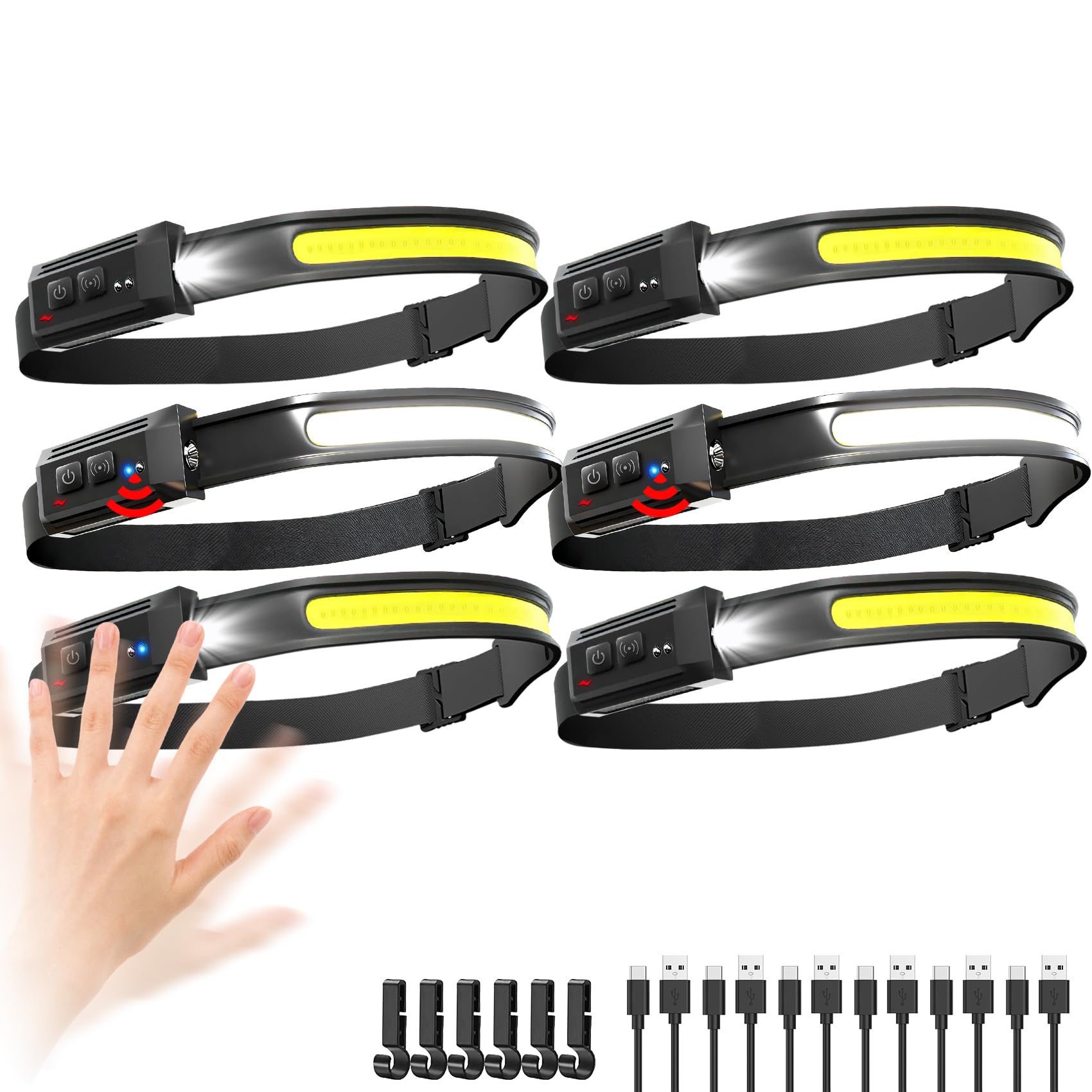 Northlet headlamp with forehead wide-beam view delivering 230° illumination for hands-free tasks.