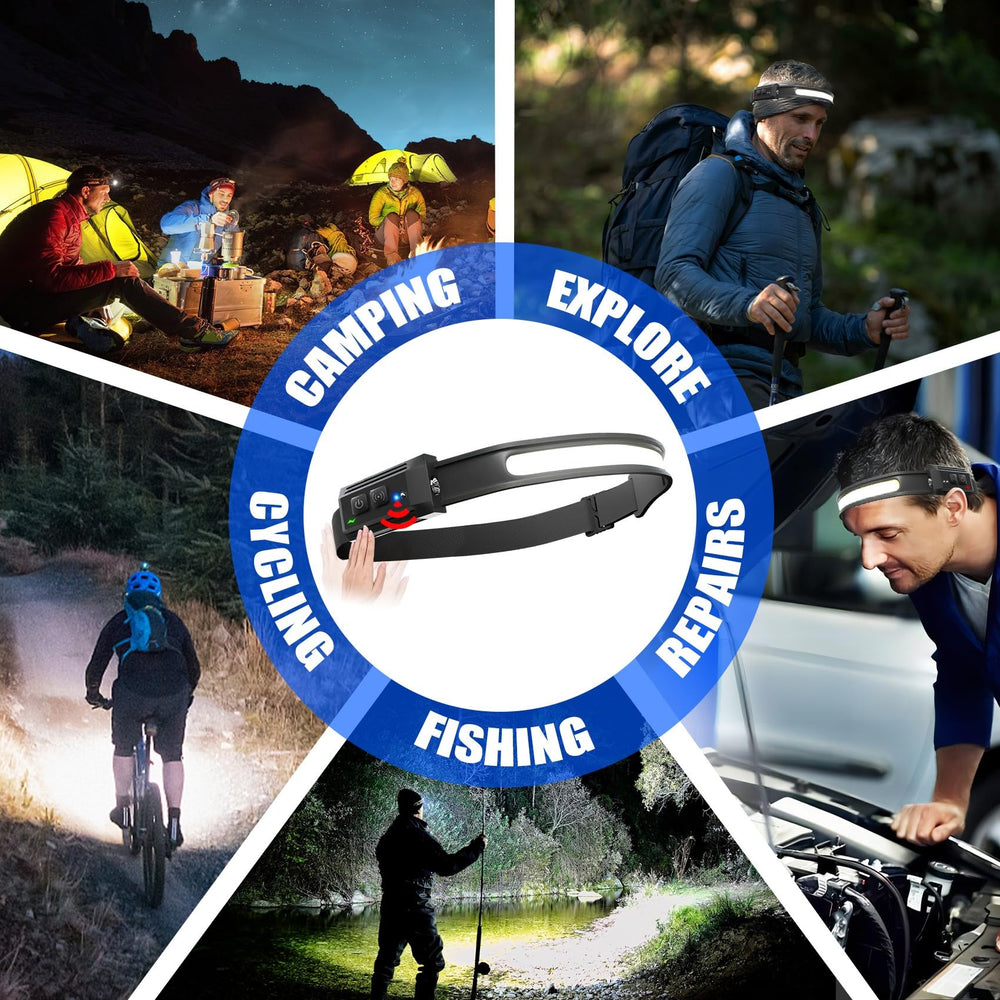 Northlet headlamp IPX4 waterproof build supports outdoor use in rain or snow.