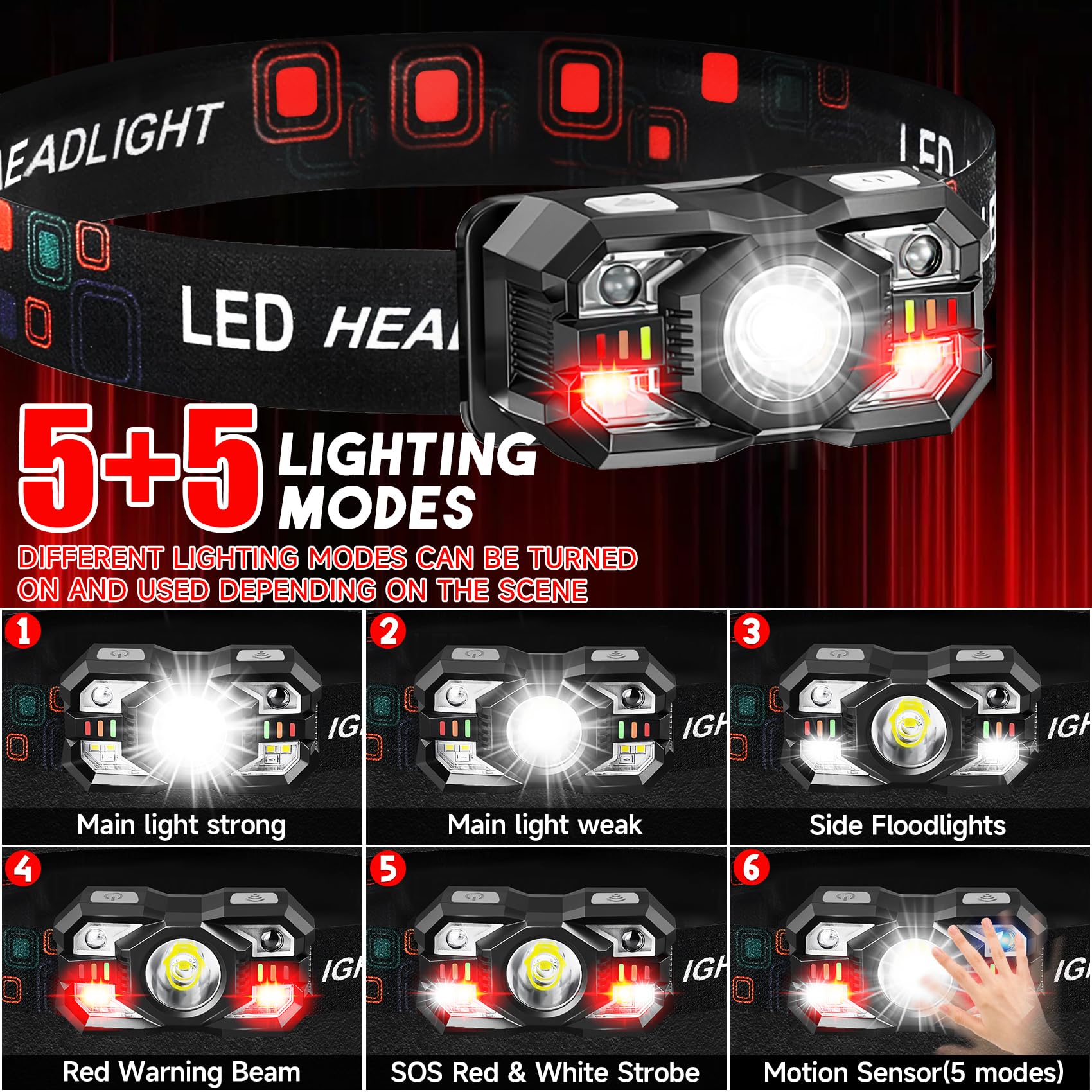 Northlet headlamp rechargeable battery for long-lasting outdoor use