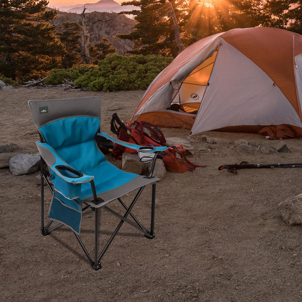 Northroad foldable camping chair folded compact for easy transport