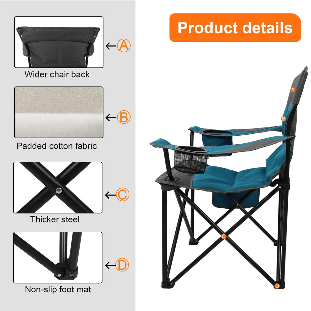 Northroad foldable camping chair in outdoor setting ideal for camping and picnics