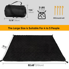 Northroad large windproof blanket spread on grass, ideal for picnics or stadium seating.
