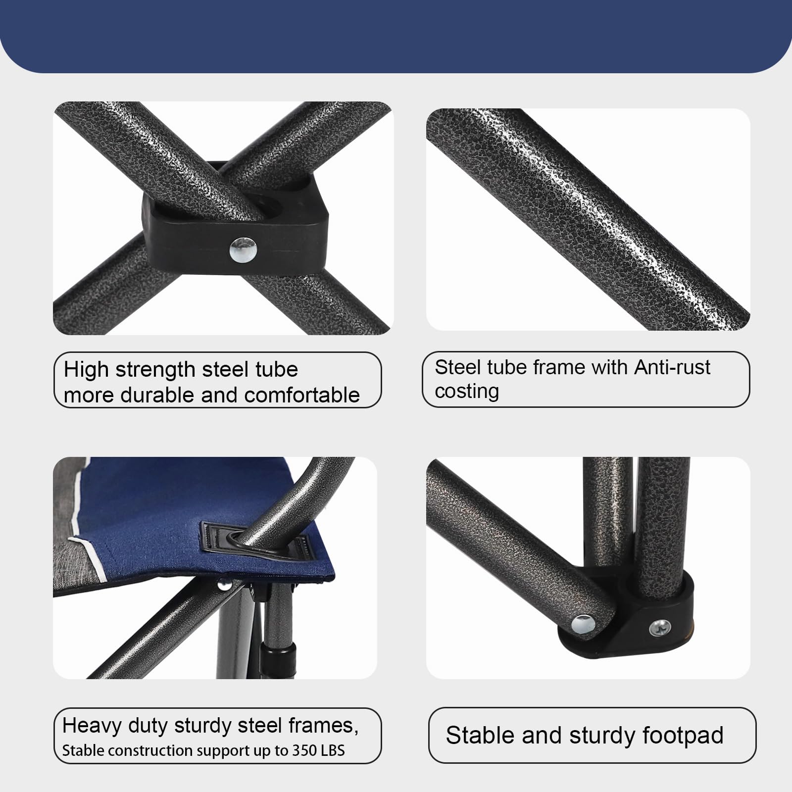 Northroad folding chair frame demonstrates portable setup for outdoor use.