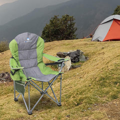 Northroad oversized camping chair seat close-up showing plush padding and wide seating