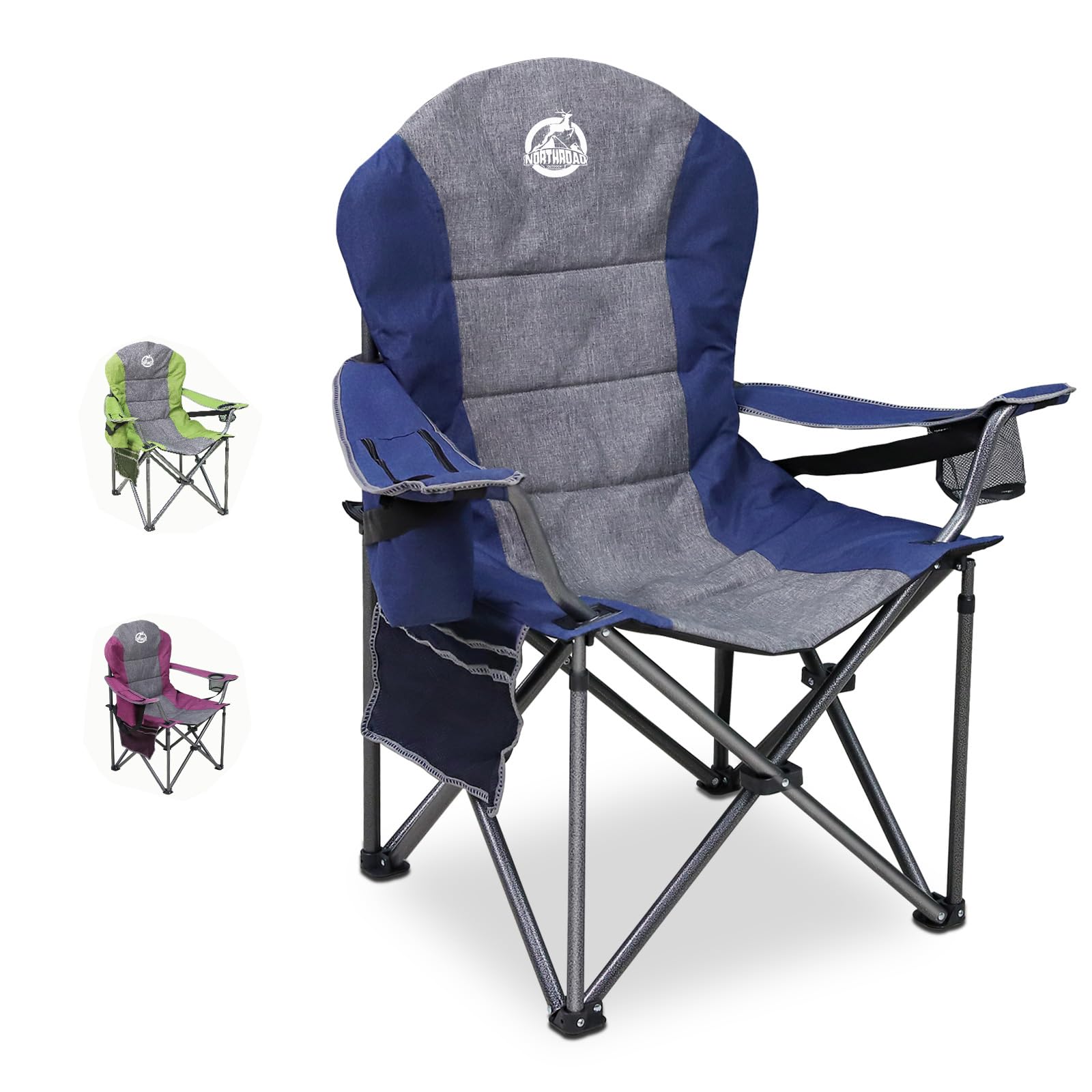Northroad oversized camping chair seat wide for all-day comfort.