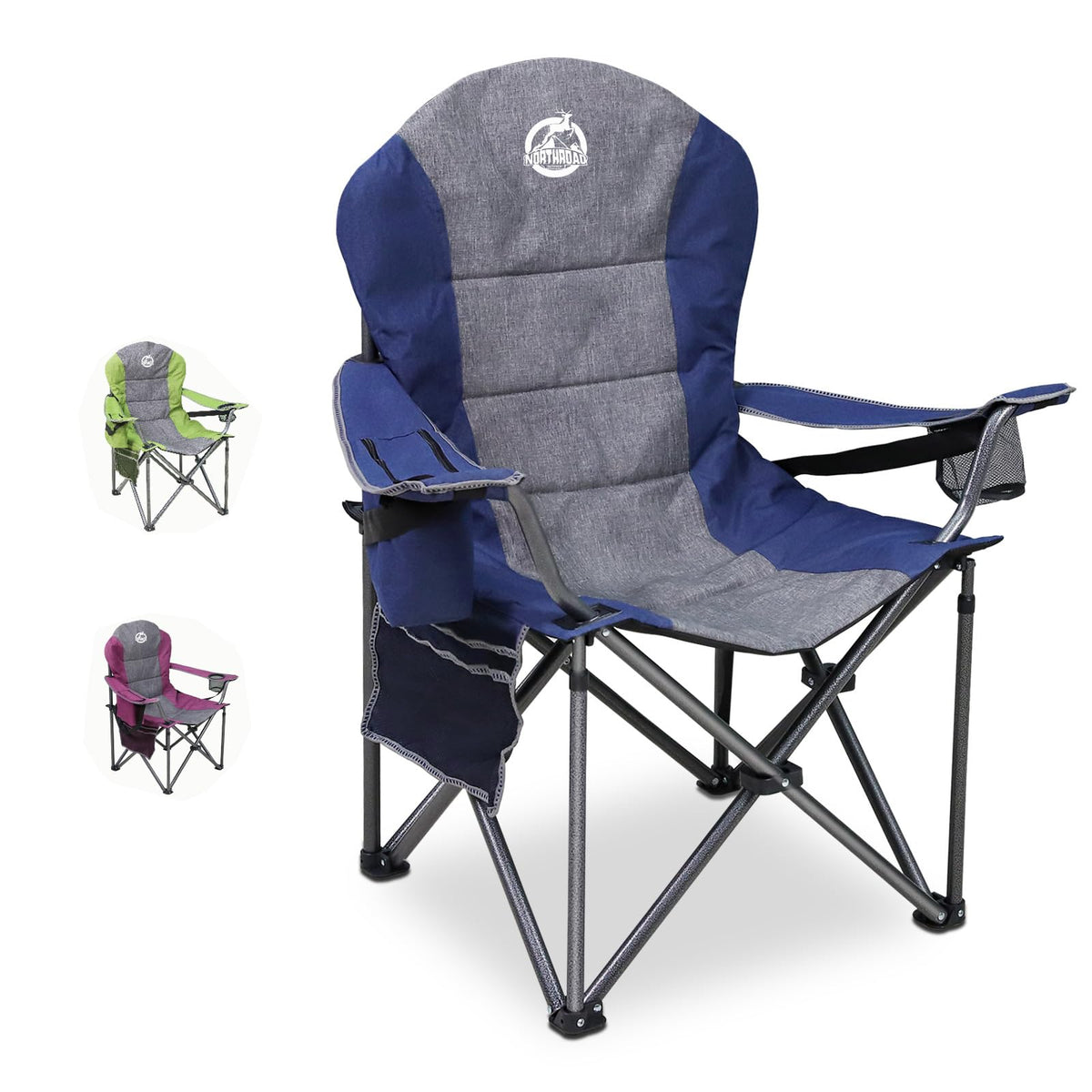 Northroad oversized camping chair seat wide for all-day comfort.