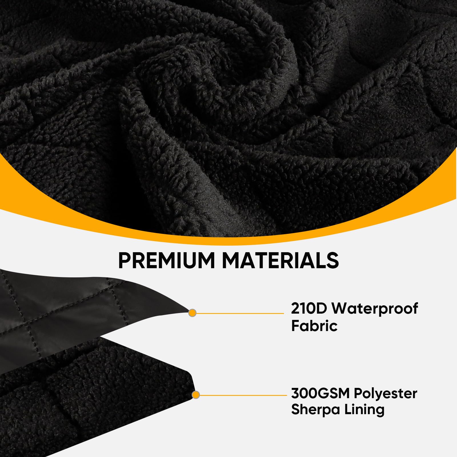 Northroad Sherpa lining closeup highlights ultra-soft warmth for chilly outdoor events.