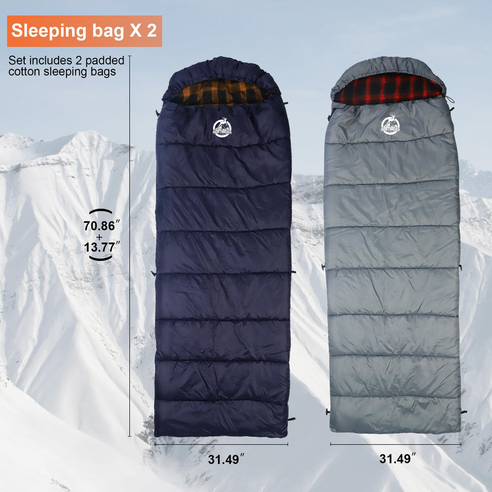Northroad warm sleeping bags and blankets deliver cozy warmth on cool nights.