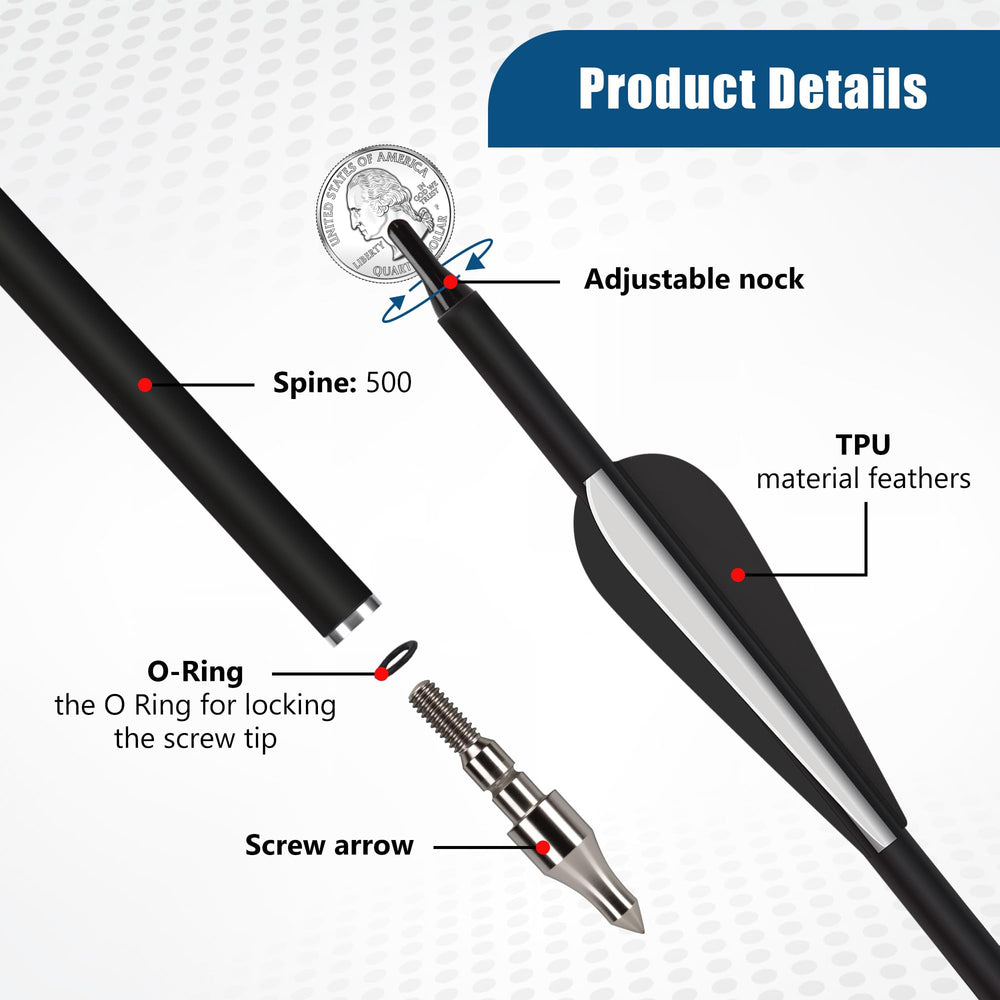 NorthSpoor shaft spine 500 detail highlights strong, reliable flight for various bows.