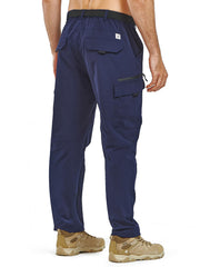 NORTHYARD men's cargo hiking pants navy back pockets keep small items secure on trails