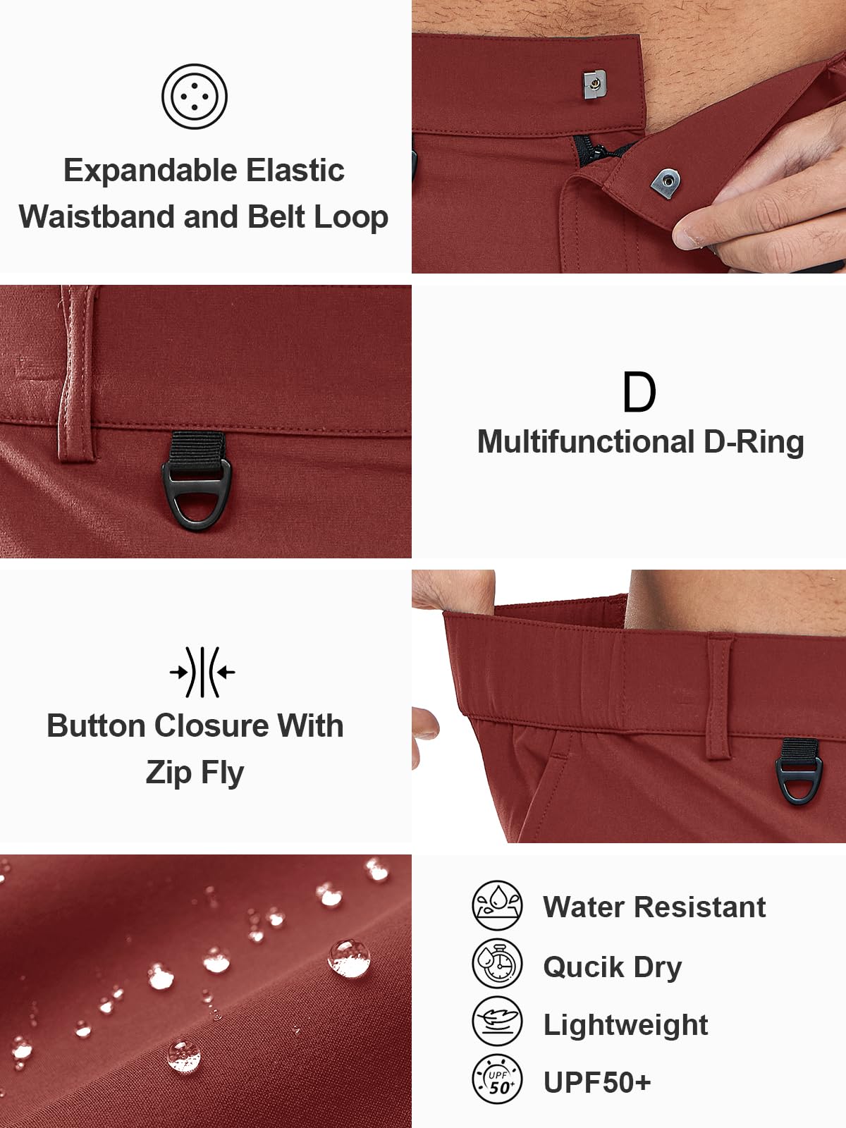 NORTHYARD Shorts with water-repellent finish resists moisture and dirt.