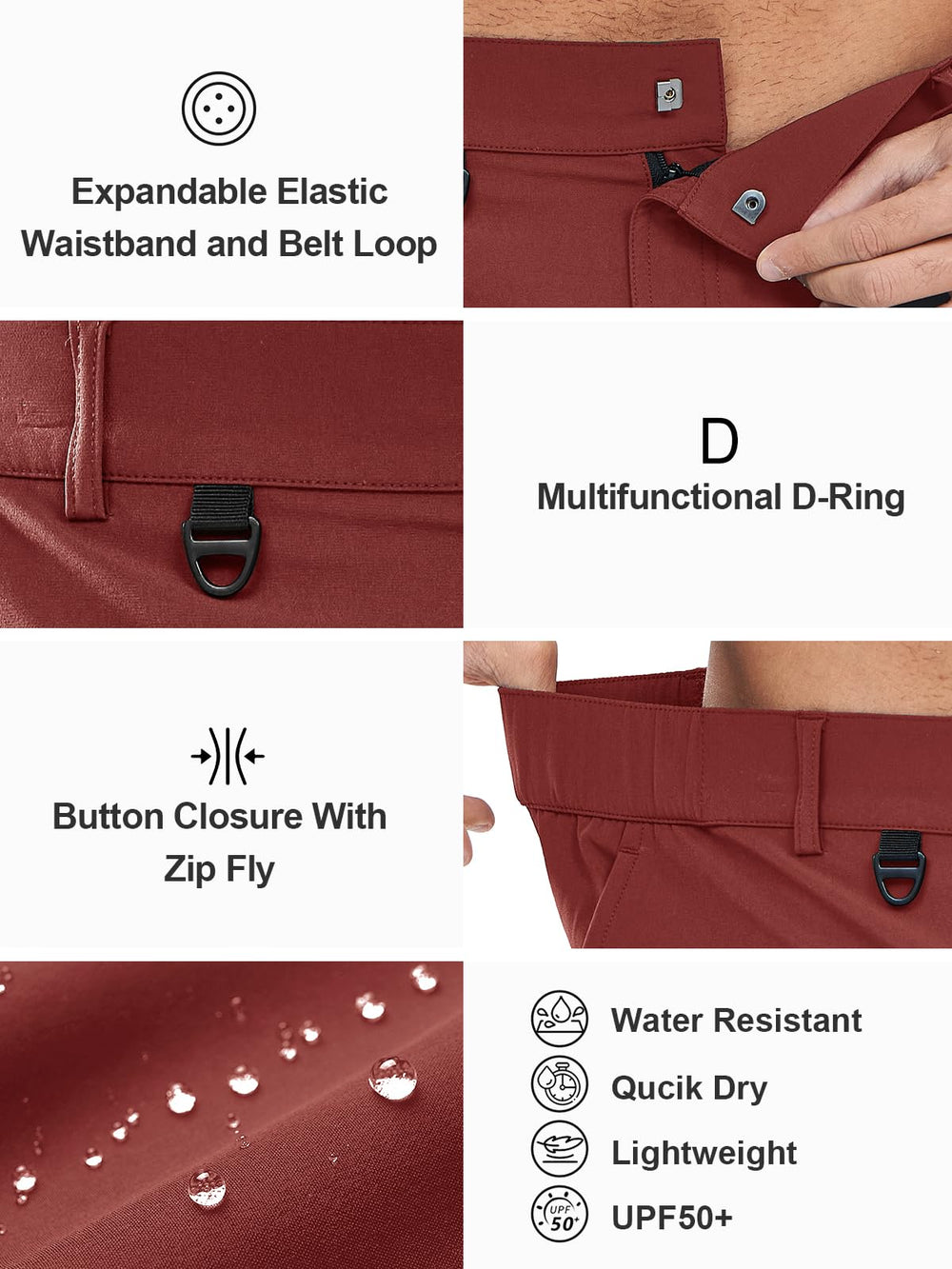 NORTHYARD Shorts with water-repellent finish resists moisture and dirt.